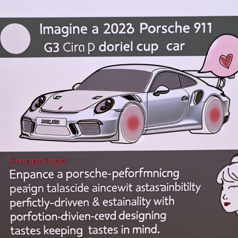 2026 포르쉐 911 GT3 컵카 공개! 성능·디자인·지속 가능성까지 전부 올킬!