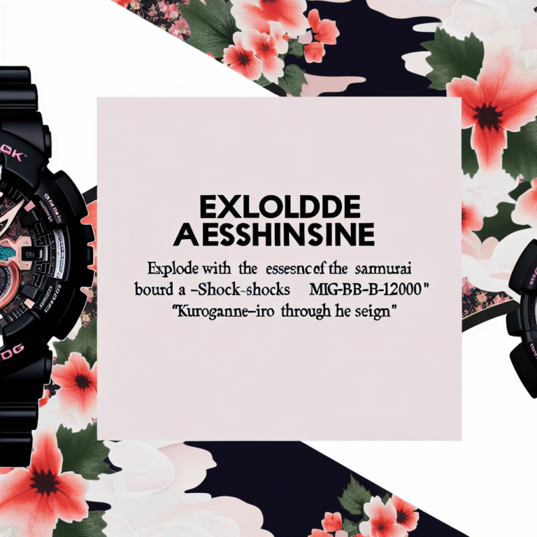 사무라이 감성 폭발! G-SHOCK MRG-B2000 ‘쿠로가네-이로’ 리뷰 및 스펙 총정리