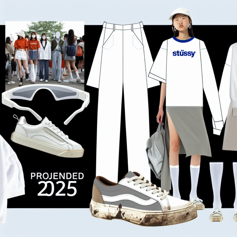 2025 스트릿 패션 트렌드: ‘깨끗한 옷 + 더러운 신발’이 대세! STÜSSY FW25 완전 정복