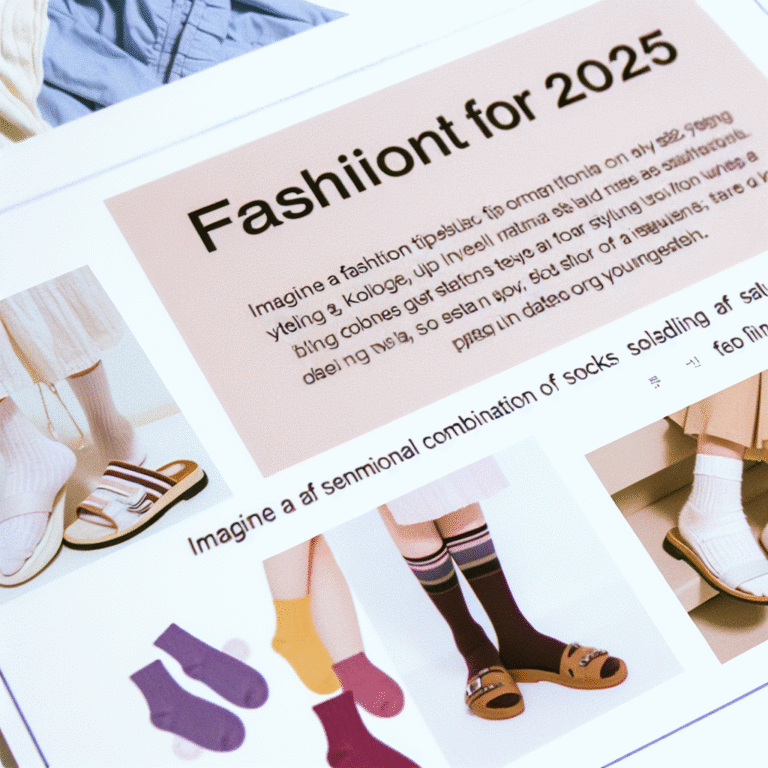 2025 패션 트렌드: 양말과 샌들의 힙한 조합 스타일링 꿀팁!