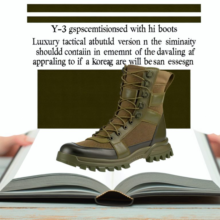 요지 야마모토 Y-3 GSG9 HI 부츠, 밀리터리 감성 폭발하는 럭셔리 전술템