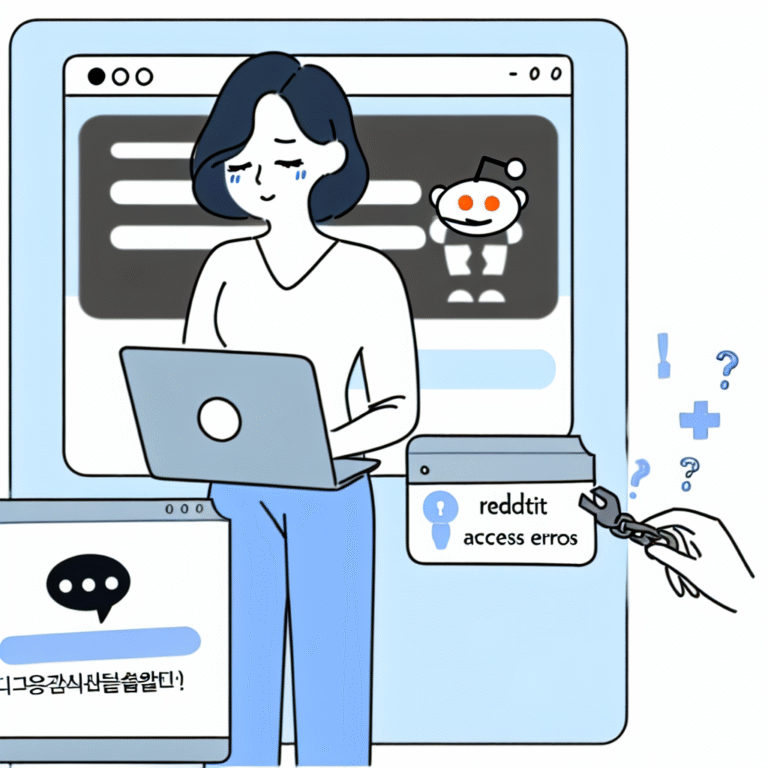 인터넷 차단 메시지? 레딧 접속 오류와 캡차 대처법, 패션처럼 유쾌하게 해결하는 꿀팁!
