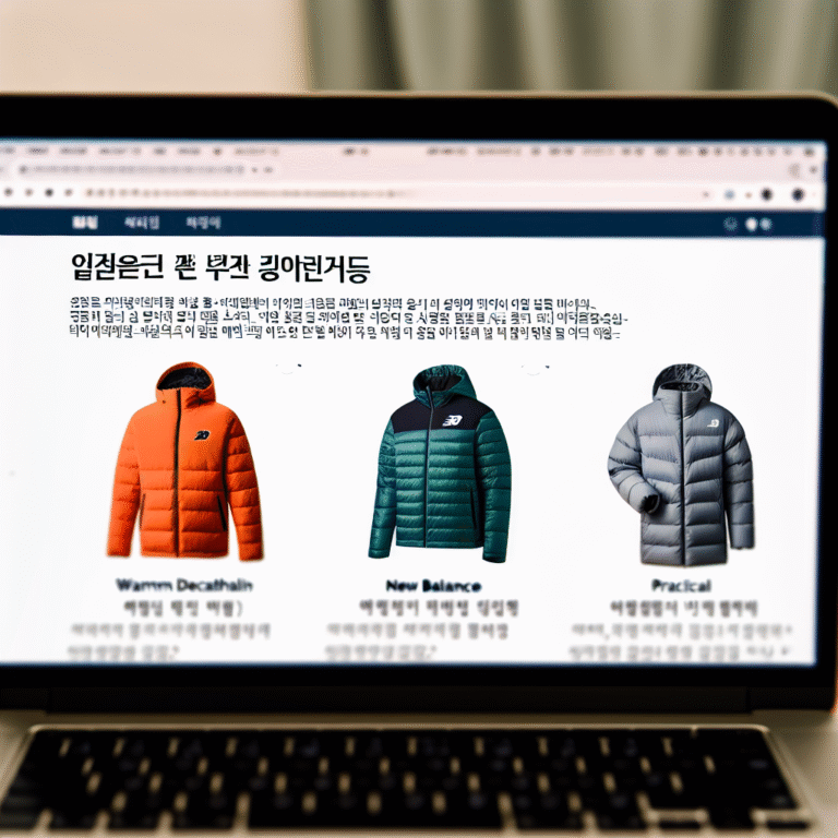 가성비 남성 겨울 패딩 비교 – 따뜻한 데카트론, 스타일리시한 뉴발란스, 프