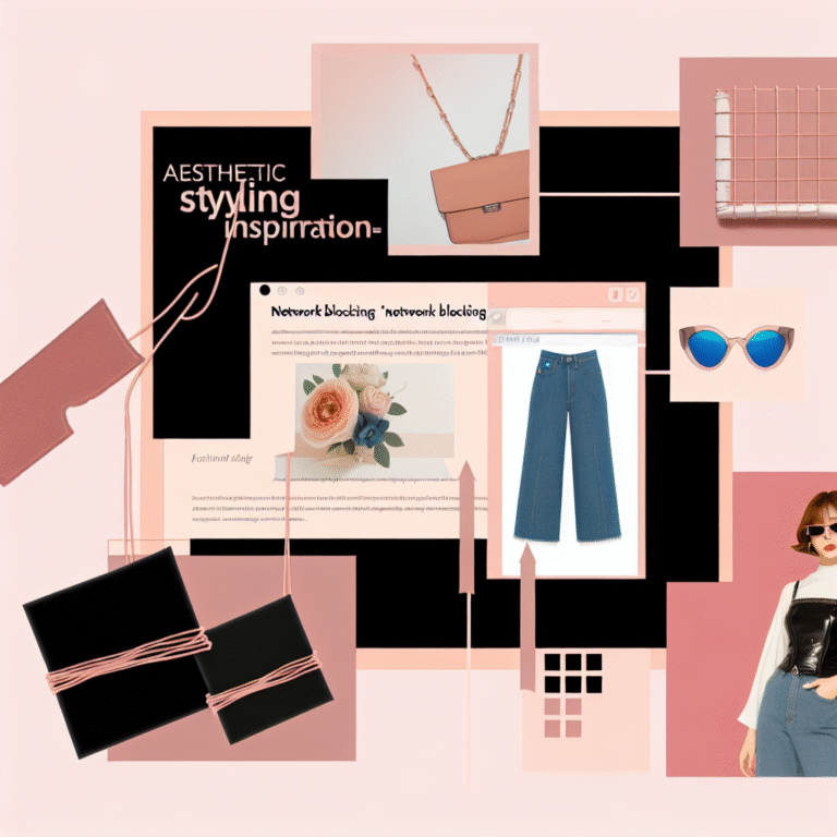 “네트워크 차단 화면이 패션으로? 디지털 룩 스타일링 아이디어 모음!”