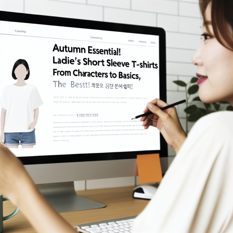 가을 필수템! 여자 반팔 티셔츠, 캐릭터부터 베이직까지 BEST!