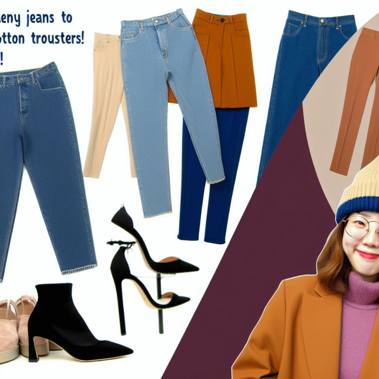 2021년 여자 가을바지 추천: 트렌디한 청바지부터 실용적인 면바지까지!