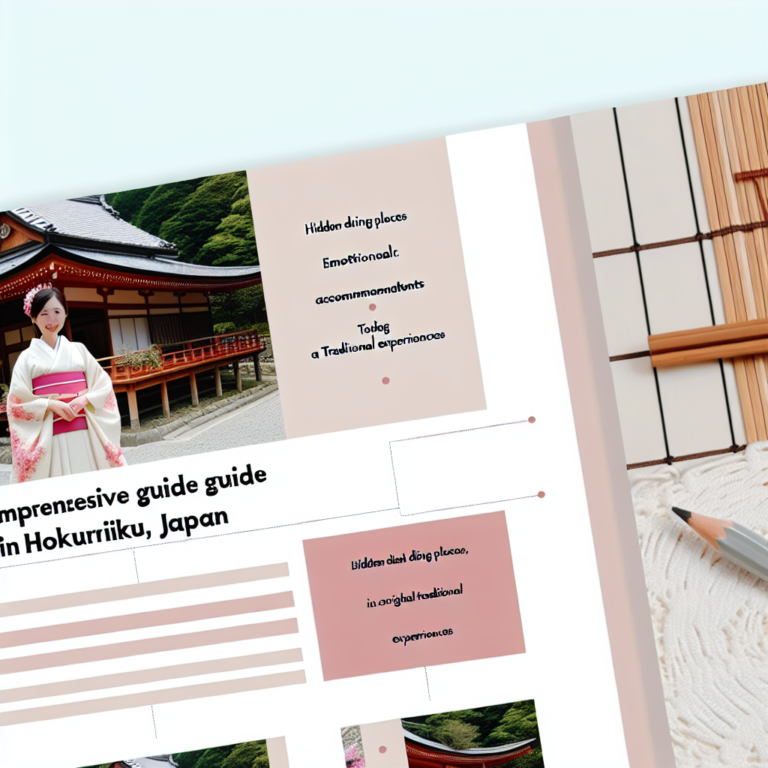 일본 호쿠리쿠 여행 완벽 가이드｜숨겨진 맛집부터 감성 숙소, 전통 체험까지!