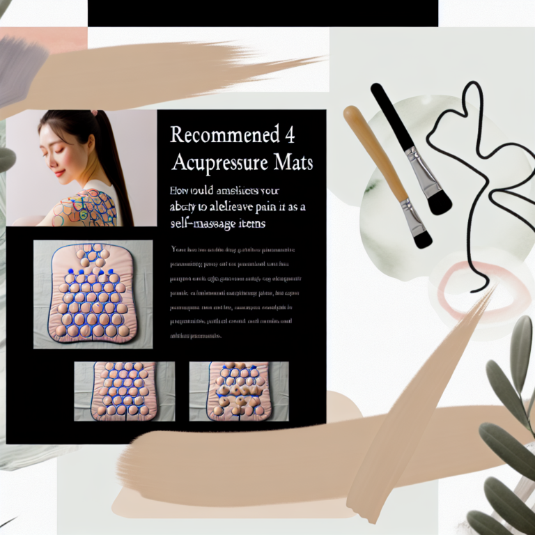 지압매트 추천 TOP4 | 통증 완화와 스트레스 해소에 좋은 셀프 마사지 아이템