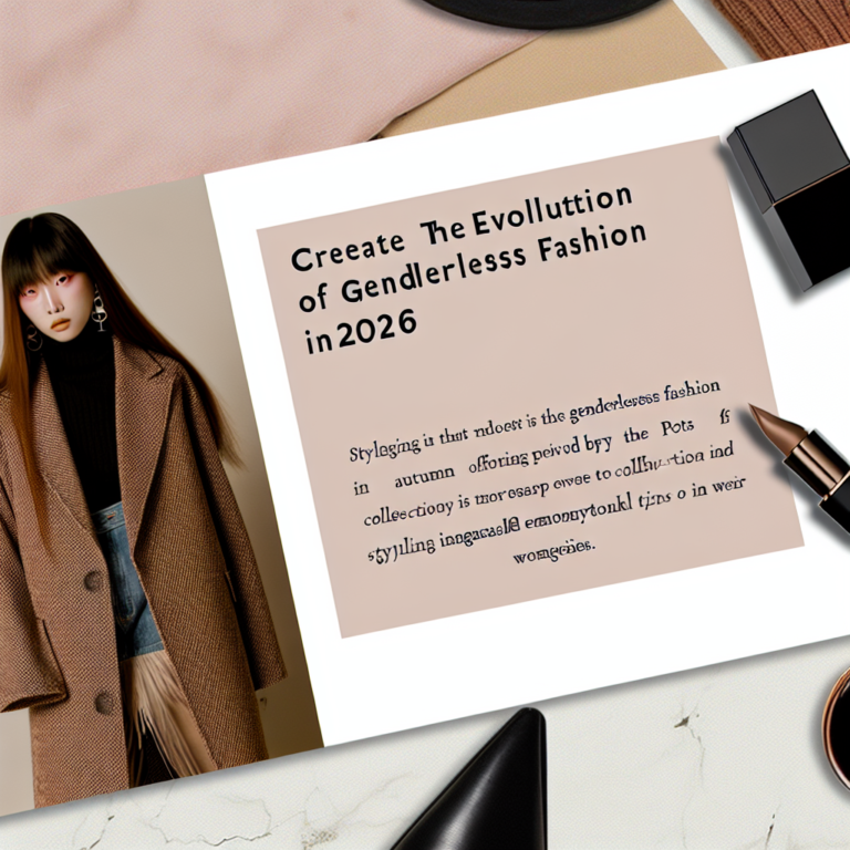 2026 가을 젠더리스 패션의 진화, A. POTTS 컬렉션에서 배우는 스타일링 팁