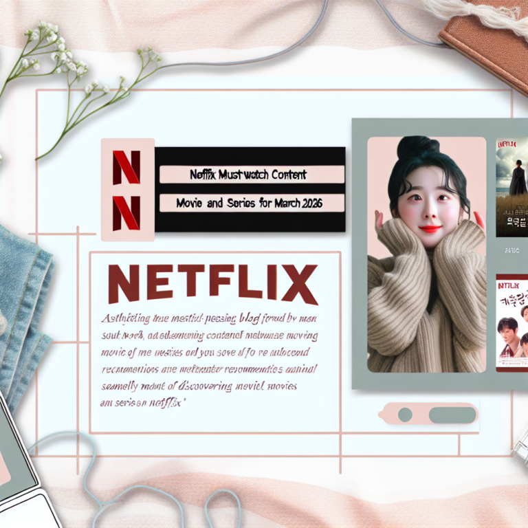 “2026년 3월 넷플릭스 필수 콘텐츠: 영화 및 시리즈 추천 안내”