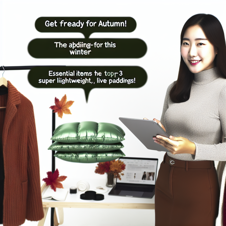 가을에 준비하라! 올 겨울 필수템, 경쾌한 초경량 패딩 TOP 3!