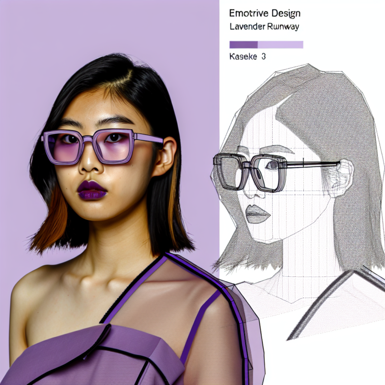 케이스케 요시다의 라벤더 런웨이: 현대와 클래식 패션의 극적인 융합