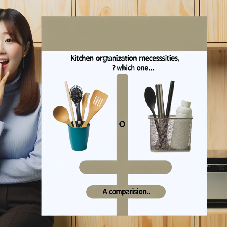 주방 정리 필수템, 어떤 걸로? 비교해 보니…