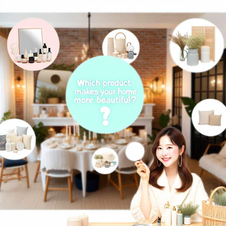 주방용품, 인테리어소품, 식탁세트: 어떤 제품이 당신의 집을 더 아름답게