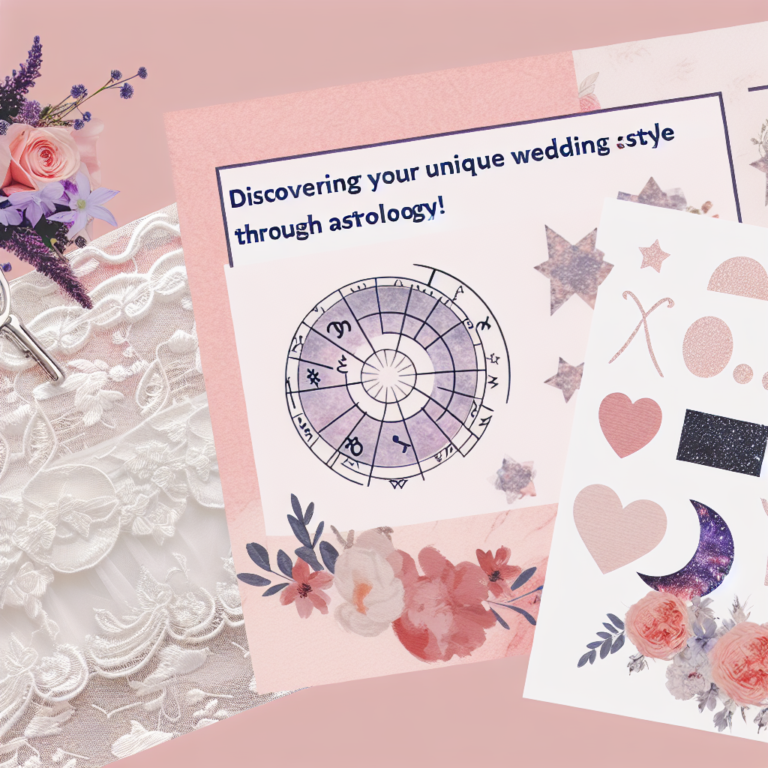 “별자리로 알아보는 나만의 웨딩 스타일: 당신의 결혼식에 숨은 별자리 매력 찾기!”
