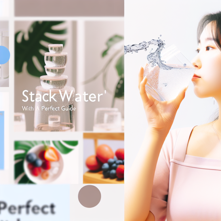 스택 워터: 새로운 시대의 건강 음료 트렌드 완벽 가이드