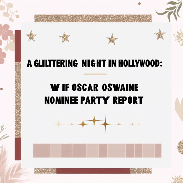 “할리우드의 여왕들이 빛난 밤: WIF 오스카 후보 파티 리포트”