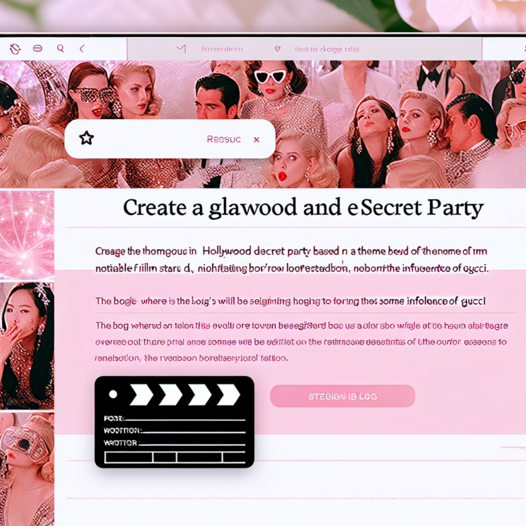 “헐리우드 비밀 파티: GUCCI와 오스카 스타들의 화려한 밤”