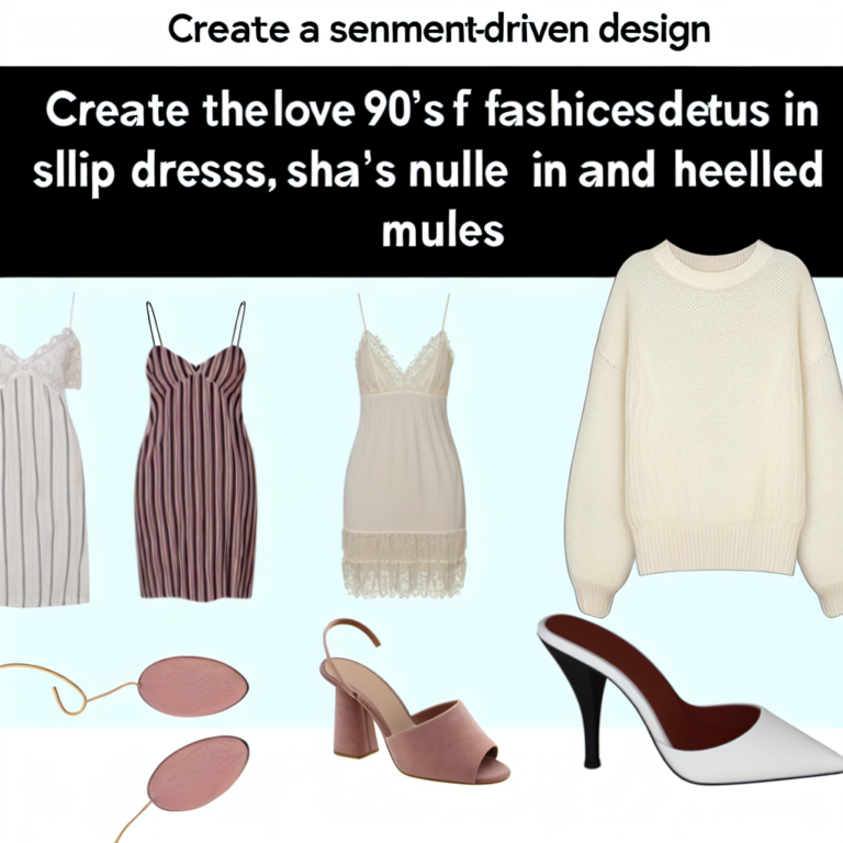 “90년대 패션 아이템: 슬립 드레스부터 힐드 뮬까지, 여전히 사랑받는 스타일”