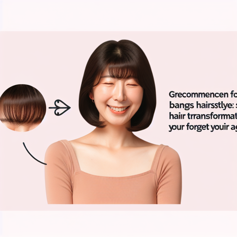 “50대도 반할 과감한 앞머리 스타일 추천! 나이를 잊은 헤어 변신 비결”